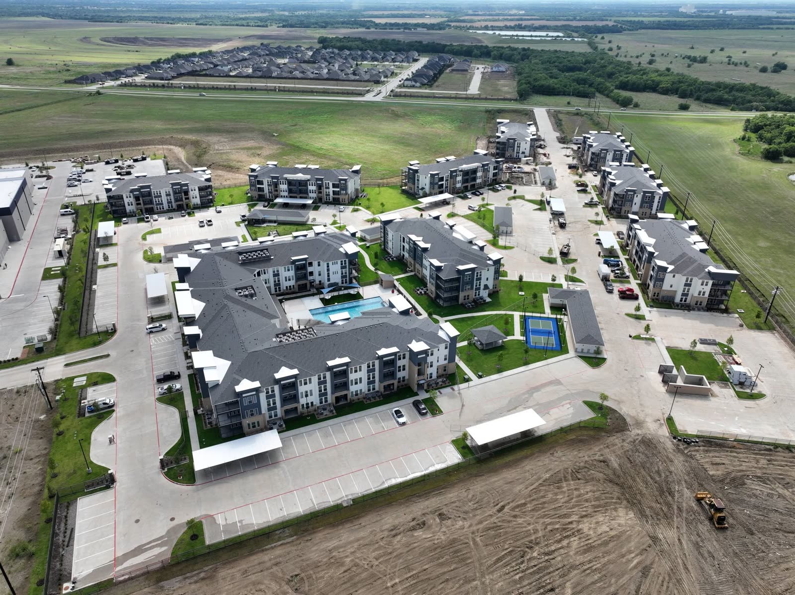 Commercial complexes from above